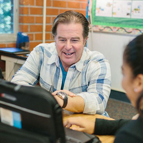 Greg McFall teaching his class